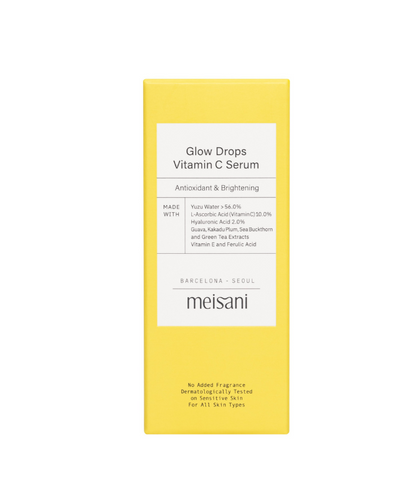 Meisani Glow Drops Vitamin C Serum 15ml | With Hyaluronic Acid &amp; Niacinamide